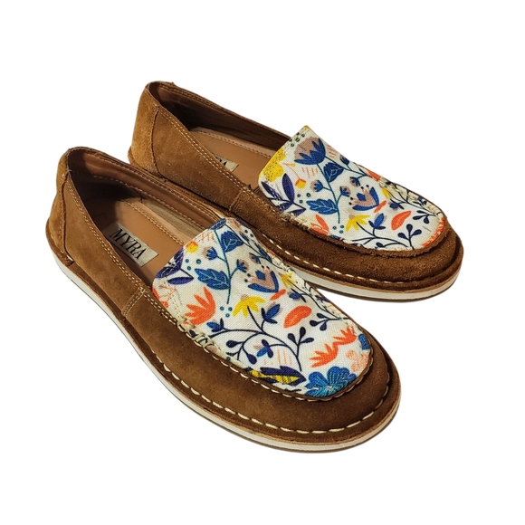 Myra Bag Women's Hazel Print Slip-On Casual Sneaker - Moc Toe Size 7 Boho - Picture 2 of 13